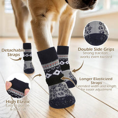EXPAWLORER calcetines antideslizantes, vista inferior, protegen suelos de arañazos.