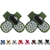 EXPAWLORER calcetines antideslizantes para perros protegen patitas en interiores.