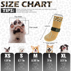 EXPAWLORER calcetines para perro antideslizantes en suelos de madera