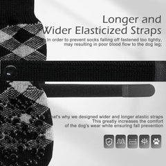 EXPAWLORER calcetines para perros: ajuste elástico que facilita colocarlos.