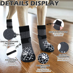 EXPAWLORER calcetines perros, ideales para interiores de madera y evitar resbalones