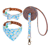EXPAWLORER collar con bordado de huellas para paseos con estilo y ternura
