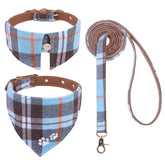 EXPAWLORER collar cuadros mediano para paseos diarios con estilo