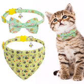 EXPAWLORER collar gato primavera con campanitas para ubicar a tu mascota