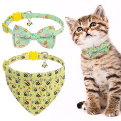 EXPAWLORER collar gato primavera con campanitas para ubicar a tu mascota