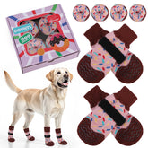 EXPAWLORER calcetines con diseño donut y caja, regalo divertido para mascotas.