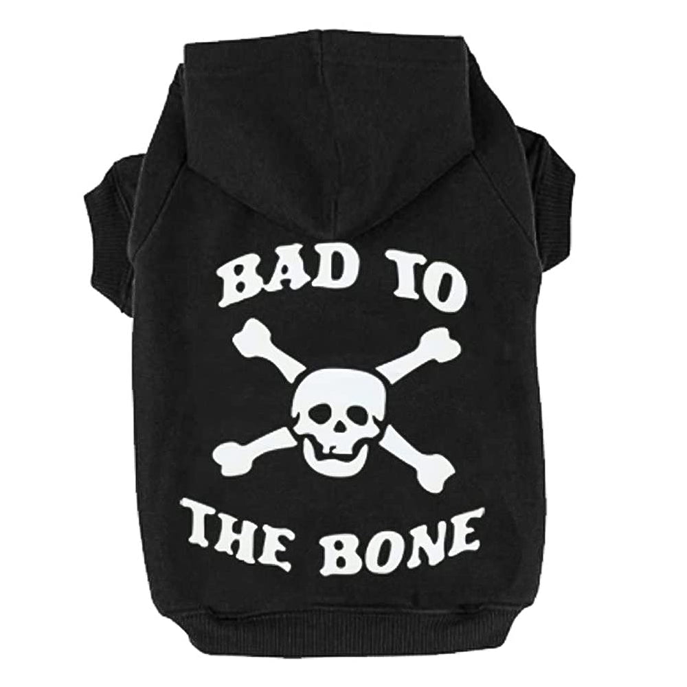 EXPAWLORER esqueleto frontal: sudadera cálida para perro con forro suave.