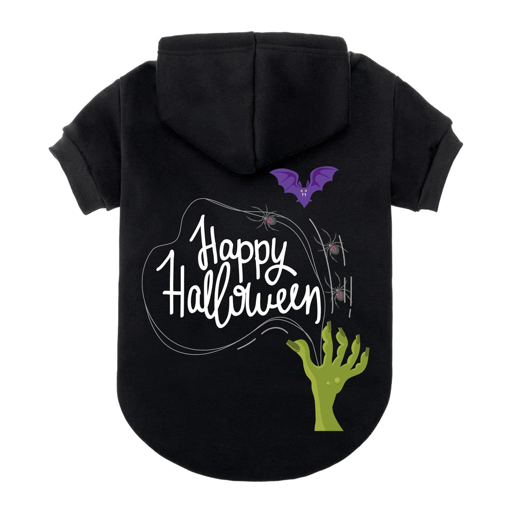 EXPAWLORER hoodie para perro, vista frontal, abrigo suave para paseos fríos
