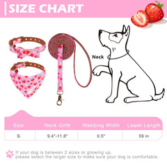 EXPAWLORER collar bandana con patitas rosadas para estilo diario