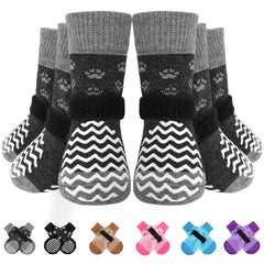 EXPAWLORER calcetines antideslizantes para patitas con agarre en suelos lisos.