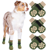 EXPAWLORER Zapatos para perro antideslizantes ofrecen mayor tracción en suelos lisos.