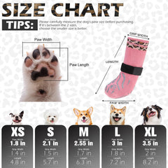 EXPAWLORER calcetines para perros, antideslizante en suelos, mejora agarre.