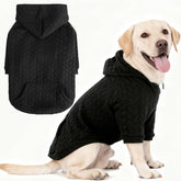 EXPAWLORER sudadera para perro texturizada con cable en el frente, comodidad duradera para paseos diarios