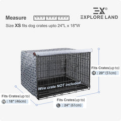 Explore Land cobertor jaula 24 pulgadas lateral, ajuste universal para jaulas