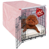 Cubierta Explore Land para jaula de perros de 36 pulgadas en Rosa Princess Pink, mejora estética