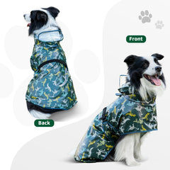 ExploreU impermeable para perros con cierre y capucha ayuda a mantener el cabello limpio.