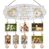 EXQUIDECA cuadro memorial para pared con clips y cuerda, ideal para recordar a tu perro.
