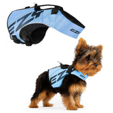 EzyDog DFD X2 chaleco salvavidas azul para perros mejora la flotación y visibilidad