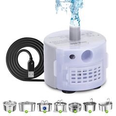 EZMioo bomba repuesto para fuente de gatos en acero inoxidable, rendimiento fiable.