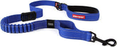 Correa EzyDog Zero Shock de 48 pulgadas azul para caminatas más cómodas.