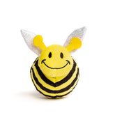 fabdog Faballs abeja: juguete colorido con silbato para juegos interactivos.