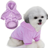 FabriCastle sudadera para perros pequeños con capucha, ideal para paseos confortables.