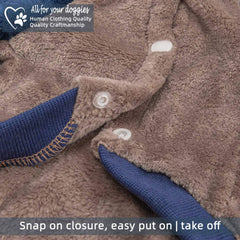 FabriCastle sudadera para perro pequeño en colores caqui-azul marino para combinar con su estilo