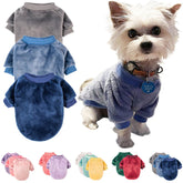 FABRICCASTLE sudadera para perro pequeño en gris, cálida y suave para paseos diarios.