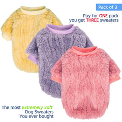 FABRICCASTLE sudadera para perro pequeño en rosa, cómoda y lavable