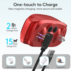 FAFAFROG collar de carga rápida e IP67 para uso exterior.