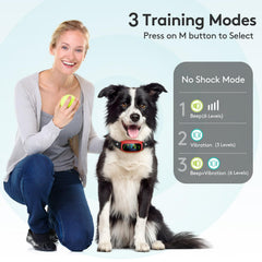 FAFAFROG collar muestra modo protección en la pantalla para entrenamiento consciente.