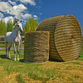 Fahnemt red de bale heno caballos: reduce desperdicio y alimenta de forma pausada