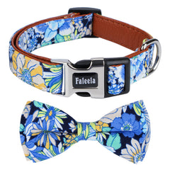 Collar Faleela con lazo delantero, ideal para paseos con estilo.