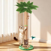 Famifit poste rascador con sisal natural protege muebles y ofrece zona de juego.