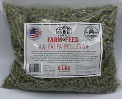 FAMILY FARM AND FEED gránulos de alfalfa con textura densa para ingesta