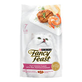 Fancy Feast filet mignon con mariscos y camarón: bocados crujientes para gato