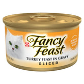 Fancy Feast pavo en rodajas en salsa: porciones fáciles para la cena de tu gato