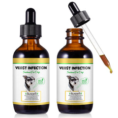 Gotas FANGCUN para infección por levadura en perros, botella de 2 oz.