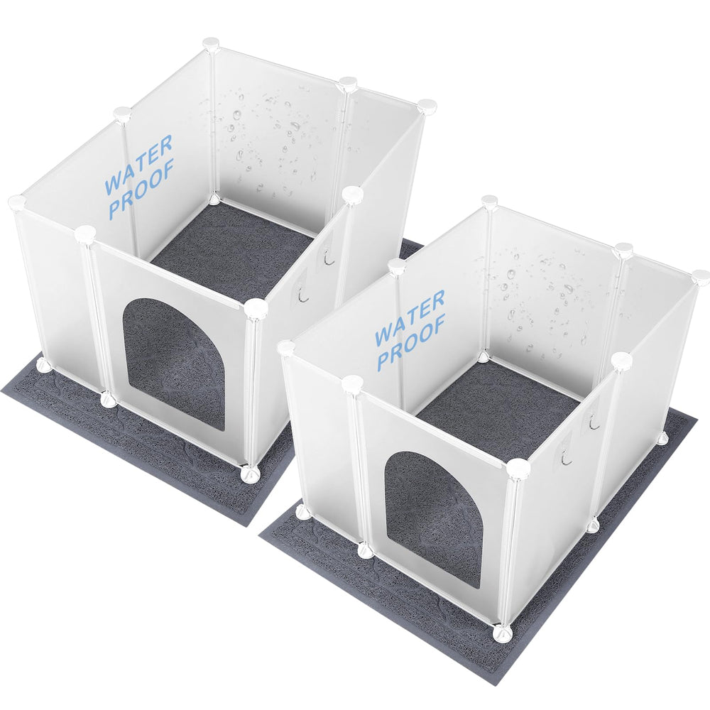 FanpBow cubiertas para caja de arena de gato grande con privacidad y protección