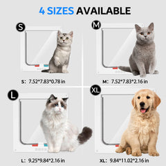 Puerta FAREVER con panel transparente para ver a la mascota