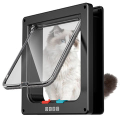 FAREVER Puerta para gato grande, vista frontal, facilita el acceso diario de tu mascota