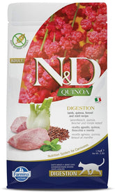 Farmina N&D, envase frontal con diseño natural para elegir comida balanceada para gatos