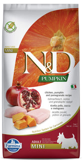 Farmina N&D croquetas sin granos con pollo y calabaza para perros pequeños