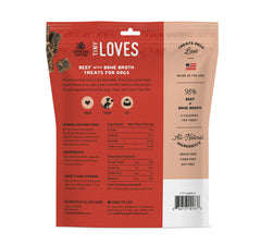 Farmland Traditions Jerky con caldo de hueso mordiscos, sabor intenso para premiar paseos.
