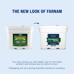 Farnam Horseshoer’s Secret fortalece paredes de cascos para uso diario.