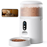 Faroro alimentador automático para gatos con cámara, vigilancia de la comida desde cualquier lugar.