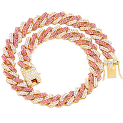 Collar Fasdecon cubano en oro rosado para perro, perfecto para paseos.