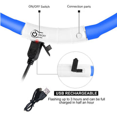 Fashioncool collar LED: ajuste universal para perros de todos tamaños.