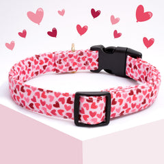 Collar Faygarsle de algodon rosa, suave para piel sensible y uso diario.
