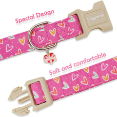 Faygarsle collar con anilla en D de metal para paseos seguros.